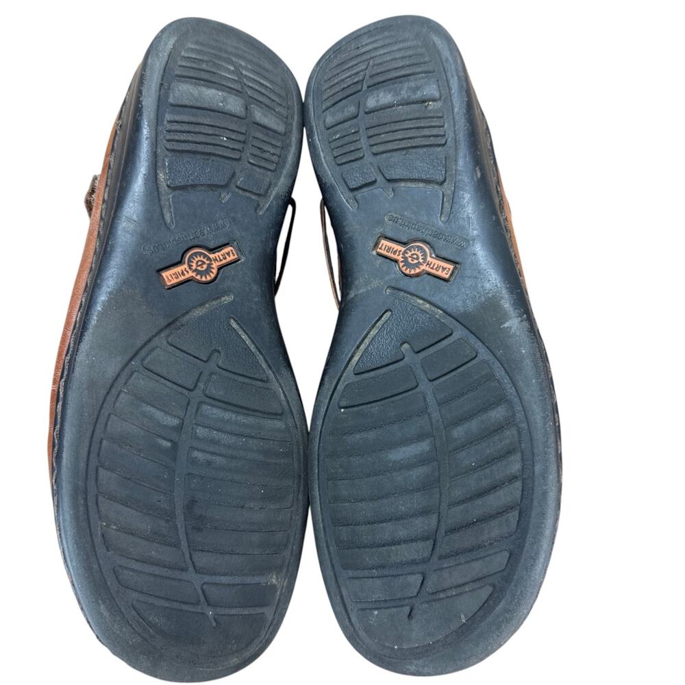 Earth Spirit Womens Size 11 Elliot Leather Mary Jane Flats Brown Comfort Granola - Picture 11 of 12